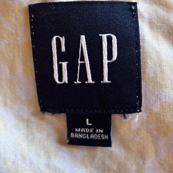 2 Piece GAP Women's Yellow Floral Short Sleeve Pajama Set - Size Large - Picture 5 of 9